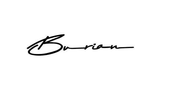 Design your own signature with our free online signature maker. With this signature software, you can create a handwritten (Asem Kandis PERSONAL USE) signature for name Burian. Burian signature style 9 images and pictures png