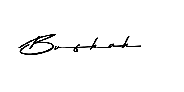 Bushah stylish signature style. Best Handwritten Sign (Asem Kandis PERSONAL USE) for my name. Handwritten Signature Collection Ideas for my name Bushah. Bushah signature style 9 images and pictures png