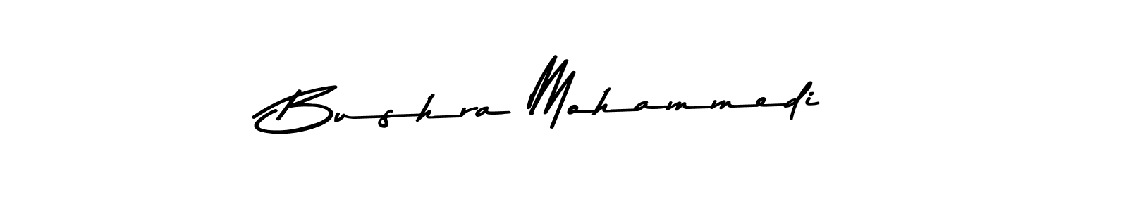 Create a beautiful signature design for name Bushra Mohammedi. With this signature (Asem Kandis PERSONAL USE) fonts, you can make a handwritten signature for free. Bushra Mohammedi signature style 9 images and pictures png