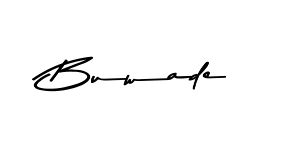 Create a beautiful signature design for name Buwade. With this signature (Asem Kandis PERSONAL USE) fonts, you can make a handwritten signature for free. Buwade signature style 9 images and pictures png