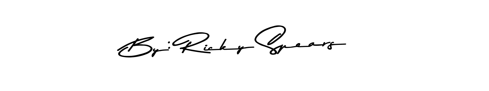 Design your own signature with our free online signature maker. With this signature software, you can create a handwritten (Asem Kandis PERSONAL USE) signature for name By: Ricky Spears. By: Ricky Spears signature style 9 images and pictures png