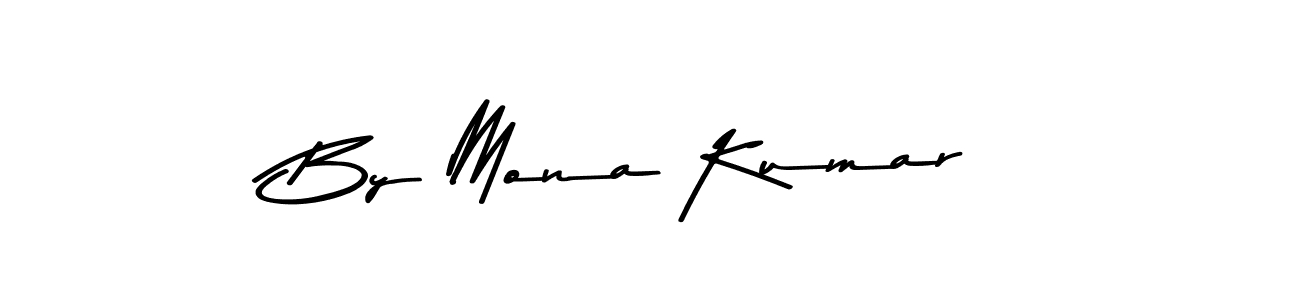 How to make By Mona Kumar name signature. Use Asem Kandis PERSONAL USE style for creating short signs online. This is the latest handwritten sign. By Mona Kumar signature style 9 images and pictures png