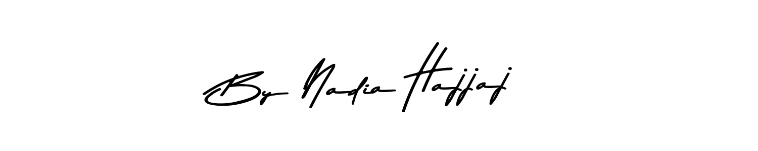 Create a beautiful signature design for name By Nadia Hajjaj. With this signature (Asem Kandis PERSONAL USE) fonts, you can make a handwritten signature for free. By Nadia Hajjaj signature style 9 images and pictures png