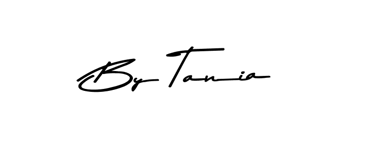 How to make By Tania name signature. Use Asem Kandis PERSONAL USE style for creating short signs online. This is the latest handwritten sign. By Tania signature style 9 images and pictures png