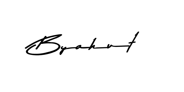How to Draw Byahut signature style? Asem Kandis PERSONAL USE is a latest design signature styles for name Byahut. Byahut signature style 9 images and pictures png