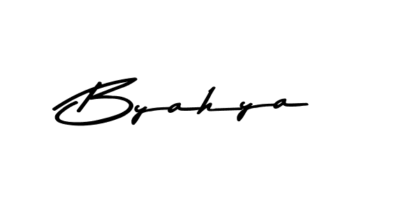 How to make Byahya signature? Asem Kandis PERSONAL USE is a professional autograph style. Create handwritten signature for Byahya name. Byahya signature style 9 images and pictures png