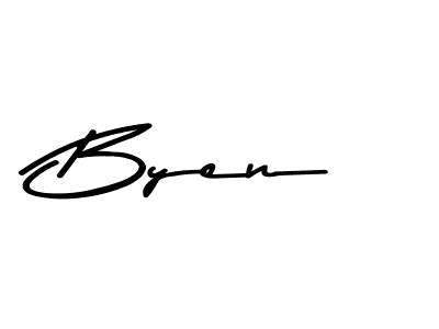 Similarly Asem Kandis PERSONAL USE is the best handwritten signature design. Signature creator online .You can use it as an online autograph creator for name Byen. Byen signature style 9 images and pictures png