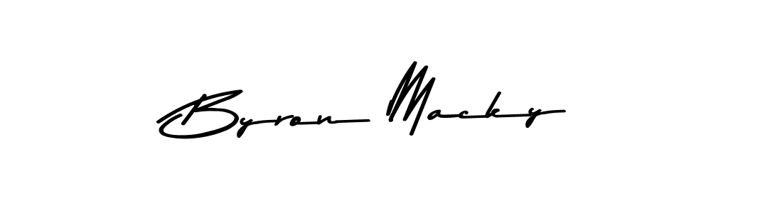 Design your own signature with our free online signature maker. With this signature software, you can create a handwritten (Asem Kandis PERSONAL USE) signature for name Byron Macky. Byron Macky signature style 9 images and pictures png