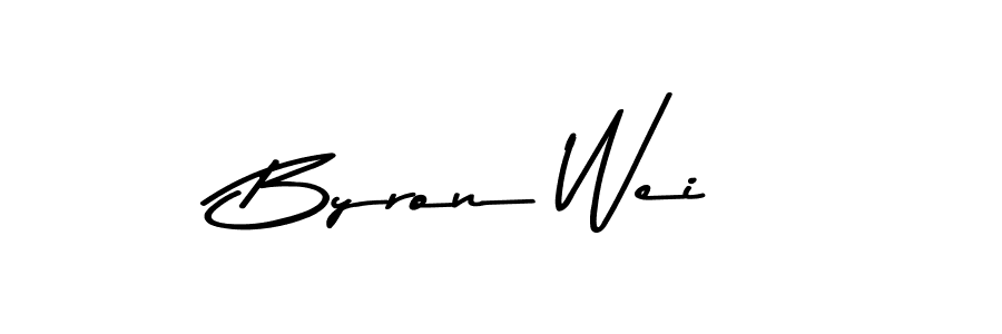 Use a signature maker to create a handwritten signature online. With this signature software, you can design (Asem Kandis PERSONAL USE) your own signature for name Byron Wei. Byron Wei signature style 9 images and pictures png