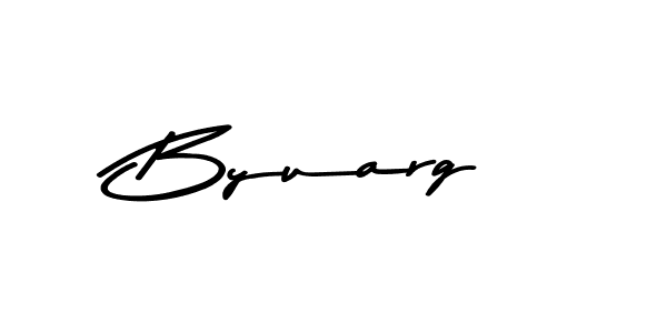 How to make Byuarg signature? Asem Kandis PERSONAL USE is a professional autograph style. Create handwritten signature for Byuarg name. Byuarg signature style 9 images and pictures png