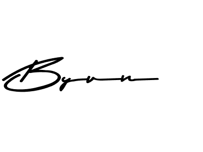 if you are searching for the best signature style for your name Byun. so please give up your signature search. here we have designed multiple signature styles  using Asem Kandis PERSONAL USE. Byun signature style 9 images and pictures png