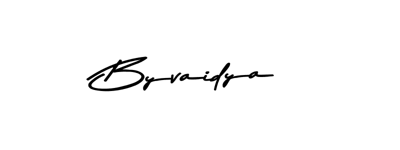 Design your own signature with our free online signature maker. With this signature software, you can create a handwritten (Asem Kandis PERSONAL USE) signature for name Byvaidya. Byvaidya signature style 9 images and pictures png