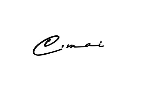 Similarly Asem Kandis PERSONAL USE is the best handwritten signature design. Signature creator online .You can use it as an online autograph creator for name C,mai. C,mai signature style 9 images and pictures png