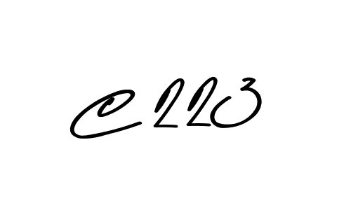 Create a beautiful signature design for name C 223. With this signature (Asem Kandis PERSONAL USE) fonts, you can make a handwritten signature for free. C 223 signature style 9 images and pictures png