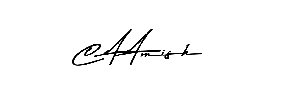 Asem Kandis PERSONAL USE is a professional signature style that is perfect for those who want to add a touch of class to their signature. It is also a great choice for those who want to make their signature more unique. Get C A Amish name to fancy signature for free. C A Amish signature style 9 images and pictures png