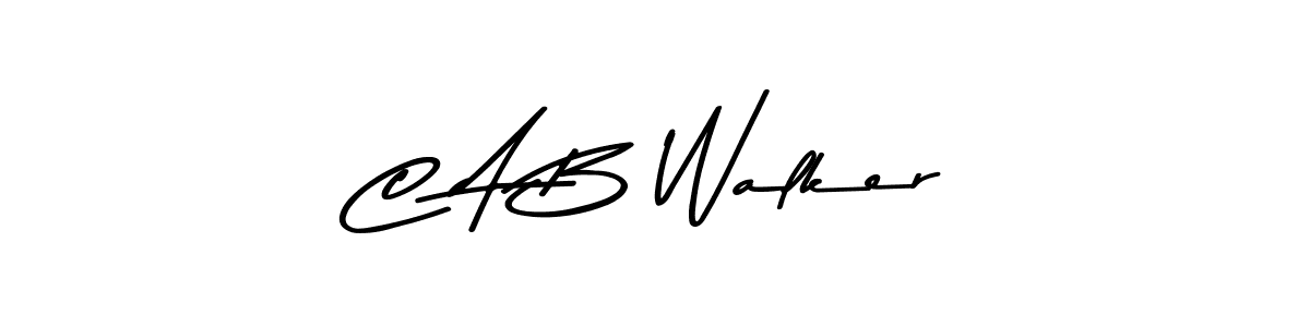 You should practise on your own different ways (Asem Kandis PERSONAL USE) to write your name (C A B Walker) in signature. don't let someone else do it for you. C A B Walker signature style 9 images and pictures png