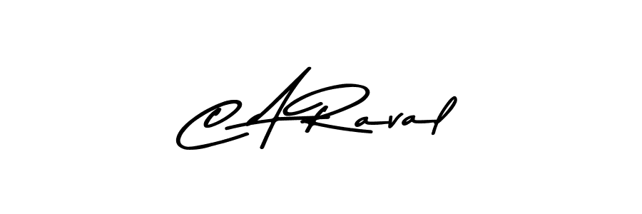 Use a signature maker to create a handwritten signature online. With this signature software, you can design (Asem Kandis PERSONAL USE) your own signature for name C A Raval. C A Raval signature style 9 images and pictures png