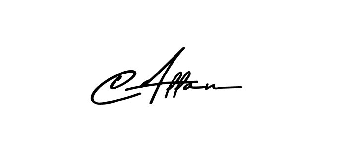 How to make C Allan name signature. Use Asem Kandis PERSONAL USE style for creating short signs online. This is the latest handwritten sign. C Allan signature style 9 images and pictures png