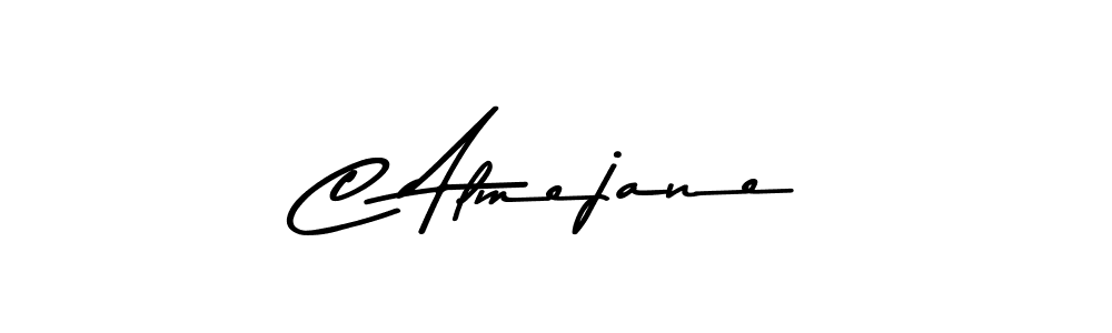 How to make C Almejane name signature. Use Asem Kandis PERSONAL USE style for creating short signs online. This is the latest handwritten sign. C Almejane signature style 9 images and pictures png