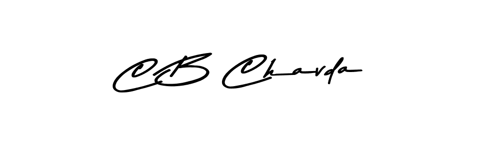 How to make C B Chavda signature? Asem Kandis PERSONAL USE is a professional autograph style. Create handwritten signature for C B Chavda name. C B Chavda signature style 9 images and pictures png