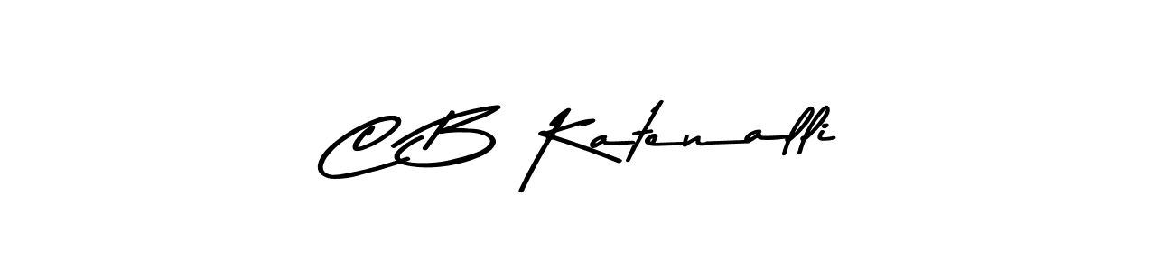 You should practise on your own different ways (Asem Kandis PERSONAL USE) to write your name (C B Katenalli) in signature. don't let someone else do it for you. C B Katenalli signature style 9 images and pictures png