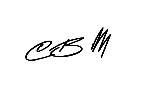 Make a beautiful signature design for name C B M. With this signature (Asem Kandis PERSONAL USE) style, you can create a handwritten signature for free. C B M signature style 9 images and pictures png