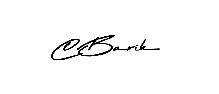 Create a beautiful signature design for name C Barik. With this signature (Asem Kandis PERSONAL USE) fonts, you can make a handwritten signature for free. C Barik signature style 9 images and pictures png