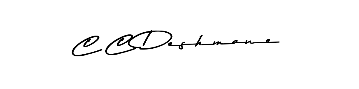 Asem Kandis PERSONAL USE is a professional signature style that is perfect for those who want to add a touch of class to their signature. It is also a great choice for those who want to make their signature more unique. Get C C Deshmane name to fancy signature for free. C C Deshmane signature style 9 images and pictures png