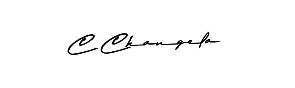 The best way (Asem Kandis PERSONAL USE) to make a short signature is to pick only two or three words in your name. The name C Changela include a total of six letters. For converting this name. C Changela signature style 9 images and pictures png