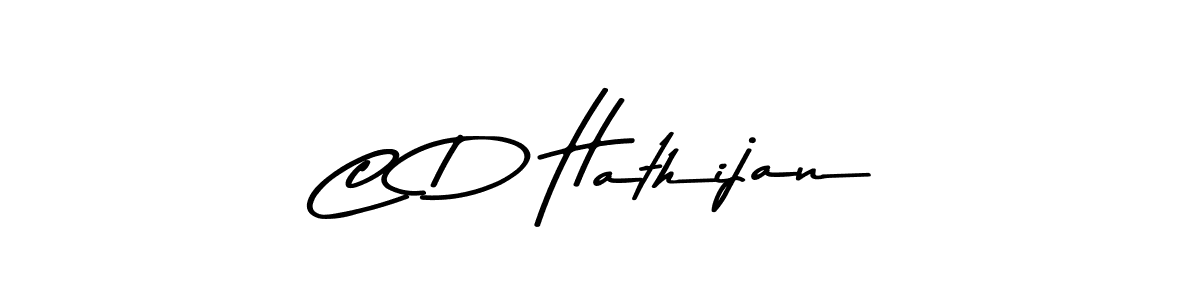 Design your own signature with our free online signature maker. With this signature software, you can create a handwritten (Asem Kandis PERSONAL USE) signature for name C D Hathijan. C D Hathijan signature style 9 images and pictures png