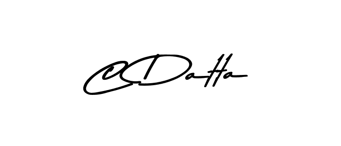 You should practise on your own different ways (Asem Kandis PERSONAL USE) to write your name (C Datta) in signature. don't let someone else do it for you. C Datta signature style 9 images and pictures png