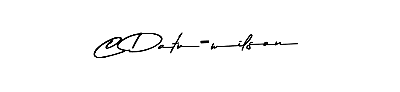 C Datu-wilson stylish signature style. Best Handwritten Sign (Asem Kandis PERSONAL USE) for my name. Handwritten Signature Collection Ideas for my name C Datu-wilson. C Datu-wilson signature style 9 images and pictures png