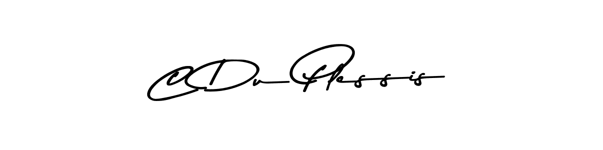 Make a beautiful signature design for name C Du Plessis. With this signature (Asem Kandis PERSONAL USE) style, you can create a handwritten signature for free. C Du Plessis signature style 9 images and pictures png