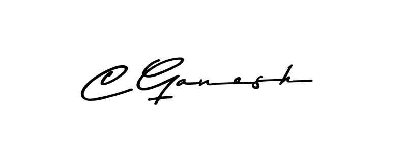 You should practise on your own different ways (Asem Kandis PERSONAL USE) to write your name (C Ganesh) in signature. don't let someone else do it for you. C Ganesh signature style 9 images and pictures png