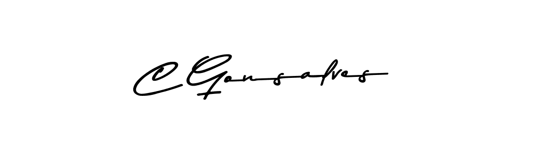 How to make C Gonsalves signature? Asem Kandis PERSONAL USE is a professional autograph style. Create handwritten signature for C Gonsalves name. C Gonsalves signature style 9 images and pictures png