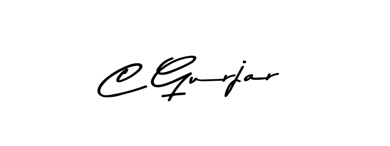 How to make C Gurjar signature? Asem Kandis PERSONAL USE is a professional autograph style. Create handwritten signature for C Gurjar name. C Gurjar signature style 9 images and pictures png