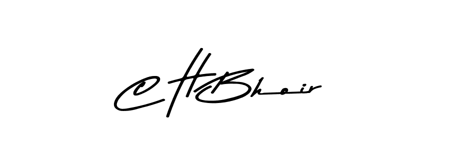 if you are searching for the best signature style for your name C H Bhoir. so please give up your signature search. here we have designed multiple signature styles  using Asem Kandis PERSONAL USE. C H Bhoir signature style 9 images and pictures png