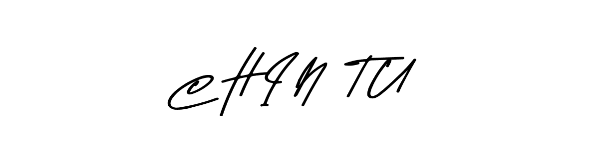 Make a beautiful signature design for name C H I N  T U. With this signature (Asem Kandis PERSONAL USE) style, you can create a handwritten signature for free. C H I N  T U signature style 9 images and pictures png