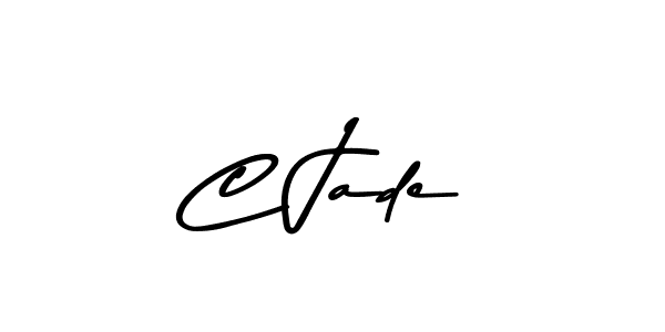 Create a beautiful signature design for name C Jade. With this signature (Asem Kandis PERSONAL USE) fonts, you can make a handwritten signature for free. C Jade signature style 9 images and pictures png