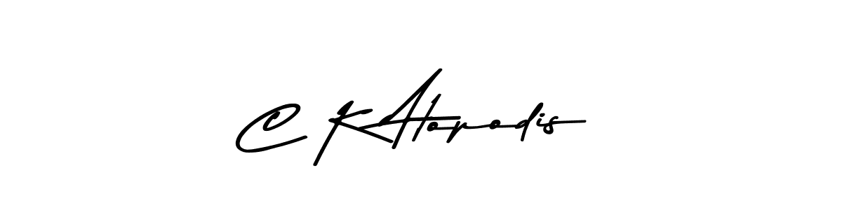 Asem Kandis PERSONAL USE is a professional signature style that is perfect for those who want to add a touch of class to their signature. It is also a great choice for those who want to make their signature more unique. Get C K Atopodis name to fancy signature for free. C K Atopodis signature style 9 images and pictures png