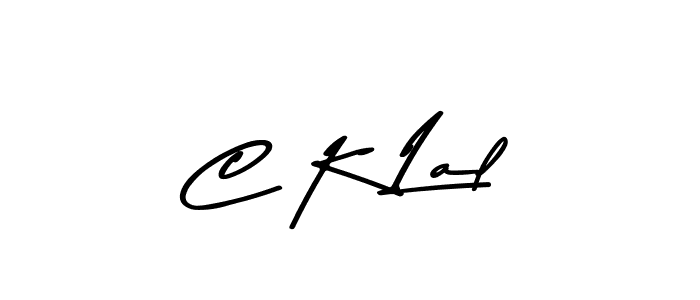 The best way (Asem Kandis PERSONAL USE) to make a short signature is to pick only two or three words in your name. The name C K Lal include a total of six letters. For converting this name. C K Lal signature style 9 images and pictures png