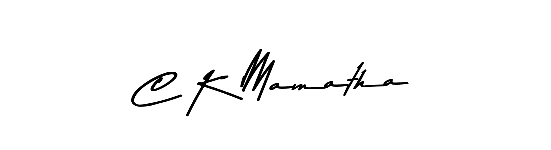 C K Mamatha stylish signature style. Best Handwritten Sign (Asem Kandis PERSONAL USE) for my name. Handwritten Signature Collection Ideas for my name C K Mamatha. C K Mamatha signature style 9 images and pictures png