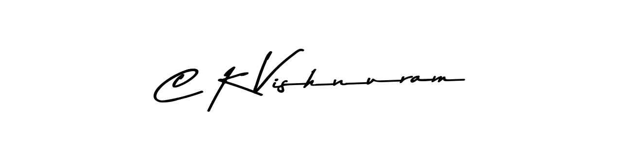 How to make C K Vishnuram signature? Asem Kandis PERSONAL USE is a professional autograph style. Create handwritten signature for C K Vishnuram name. C K Vishnuram signature style 9 images and pictures png