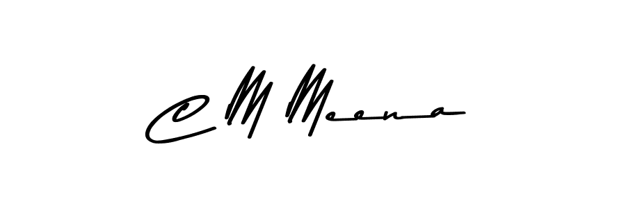 if you are searching for the best signature style for your name C M Meena. so please give up your signature search. here we have designed multiple signature styles  using Asem Kandis PERSONAL USE. C M Meena signature style 9 images and pictures png