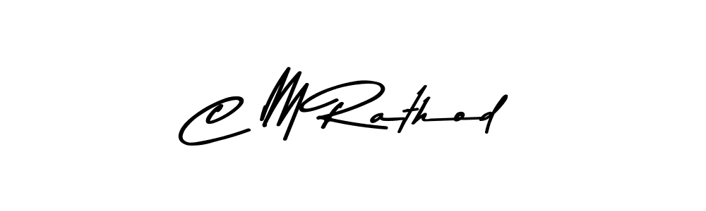 Use a signature maker to create a handwritten signature online. With this signature software, you can design (Asem Kandis PERSONAL USE) your own signature for name C M Rathod. C M Rathod signature style 9 images and pictures png