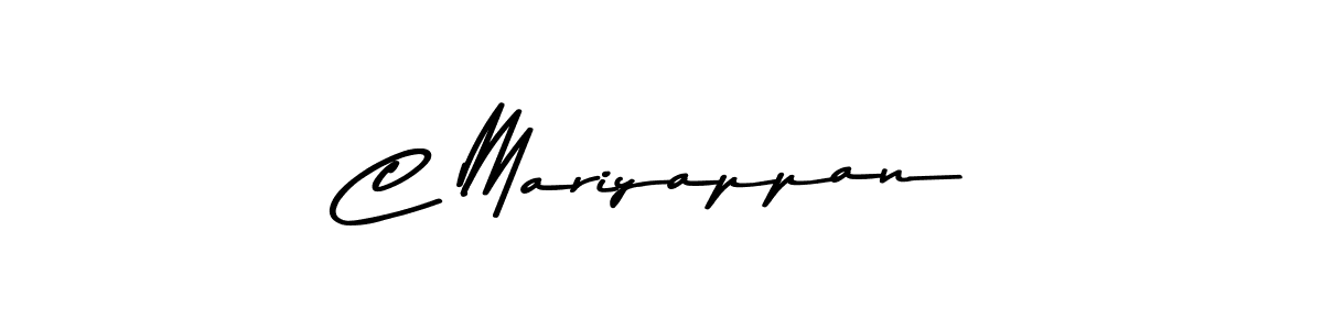 Use a signature maker to create a handwritten signature online. With this signature software, you can design (Asem Kandis PERSONAL USE) your own signature for name C Mariyappan. C Mariyappan signature style 9 images and pictures png