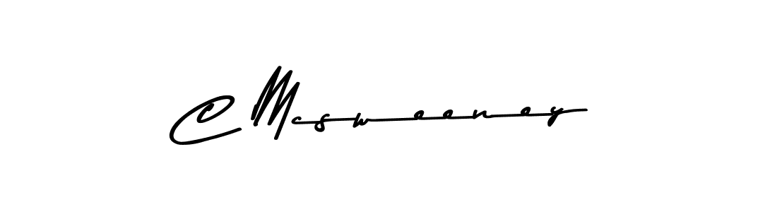 Make a beautiful signature design for name C Mcsweeney. With this signature (Asem Kandis PERSONAL USE) style, you can create a handwritten signature for free. C Mcsweeney signature style 9 images and pictures png