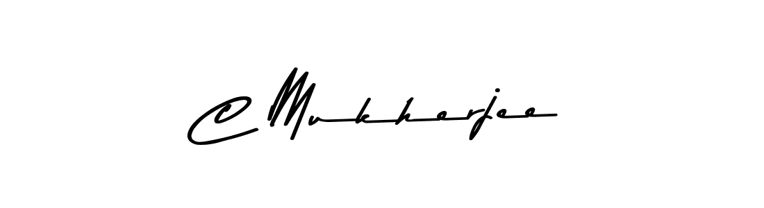 You should practise on your own different ways (Asem Kandis PERSONAL USE) to write your name (C Mukherjee) in signature. don't let someone else do it for you. C Mukherjee signature style 9 images and pictures png