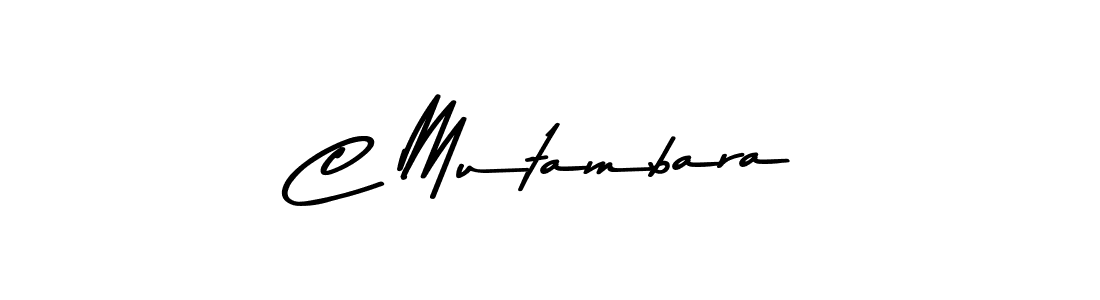 Make a beautiful signature design for name C Mutambara. With this signature (Asem Kandis PERSONAL USE) style, you can create a handwritten signature for free. C Mutambara signature style 9 images and pictures png