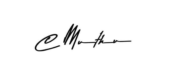 How to make C Muthu signature? Asem Kandis PERSONAL USE is a professional autograph style. Create handwritten signature for C Muthu name. C Muthu signature style 9 images and pictures png
